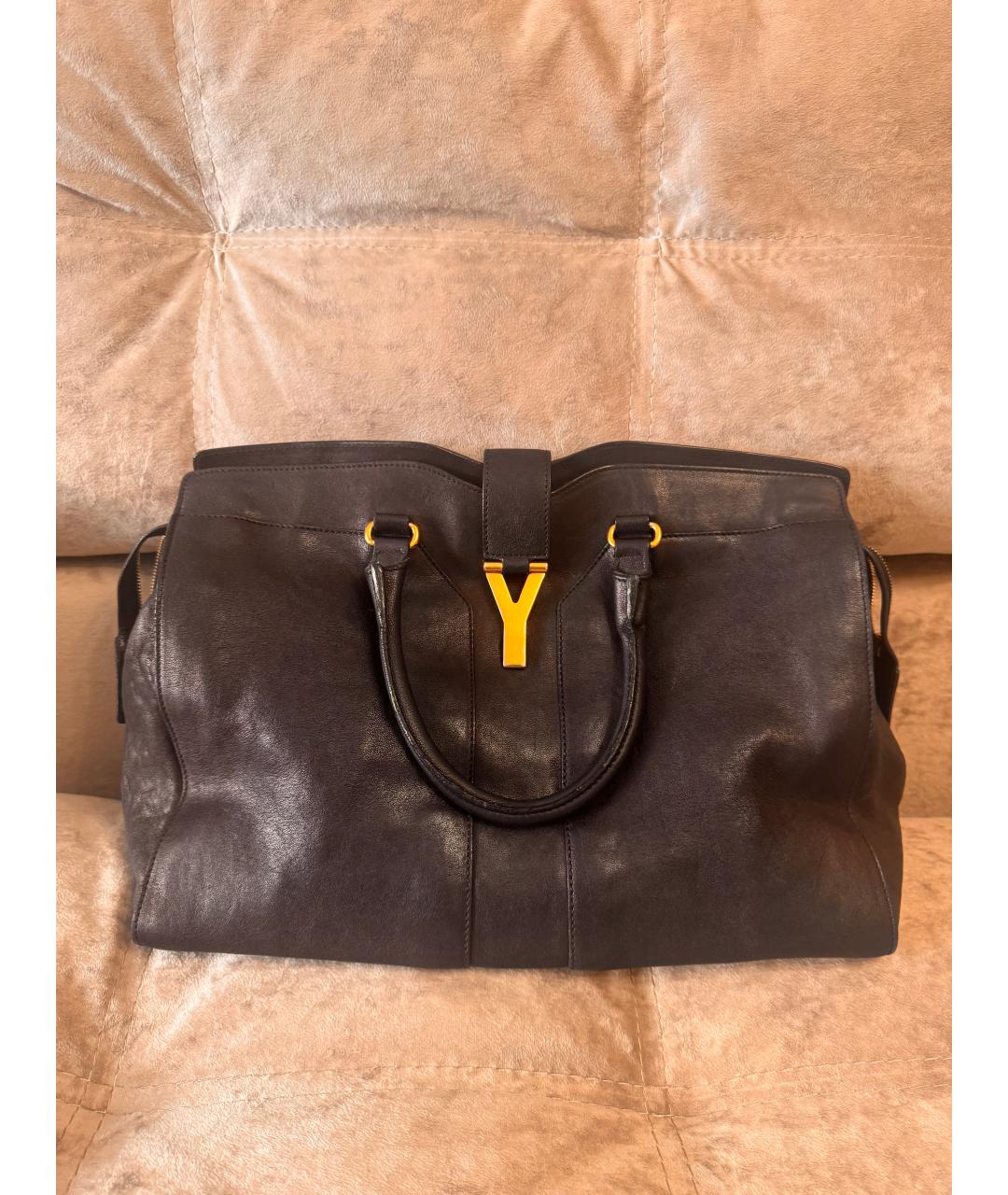 SAINT LAURENT Кожаная сумка тоут, фото 5