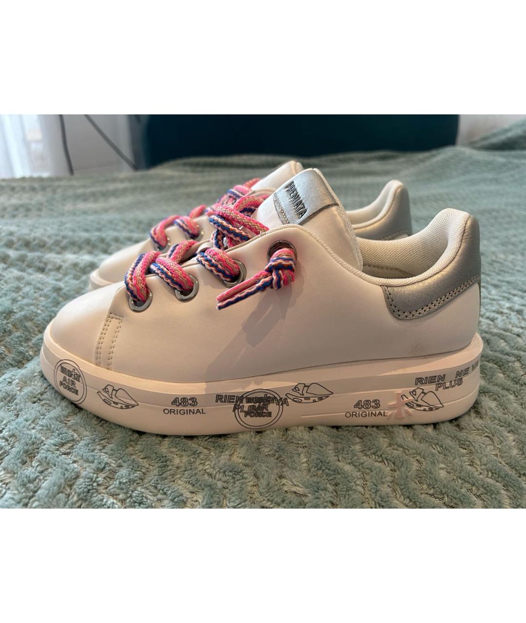 PREMIATA Белые кожаные кеды, фото 9