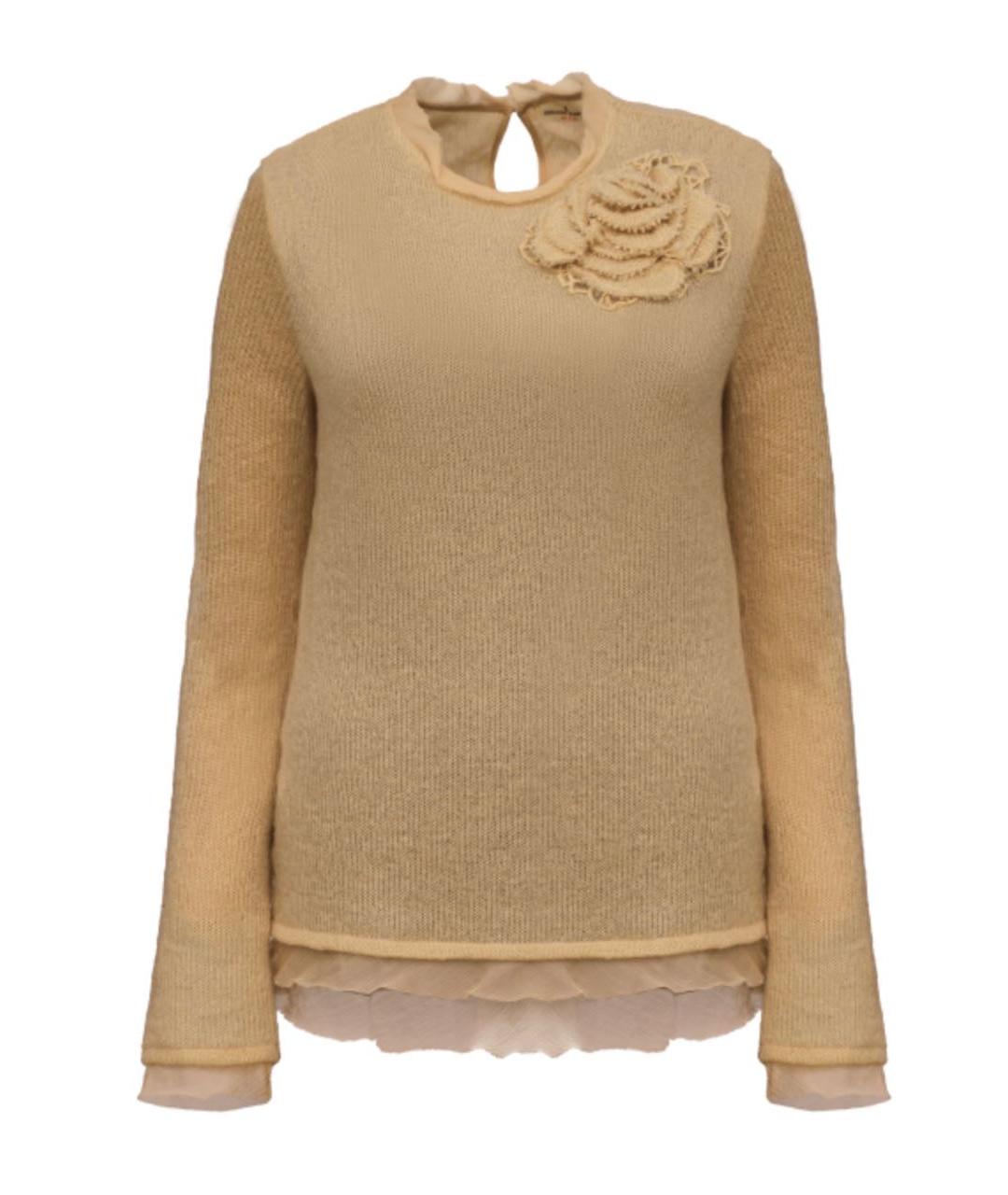 ERMANNO SCERVINO Бежевый шерстяной костюм с юбками, фото 7