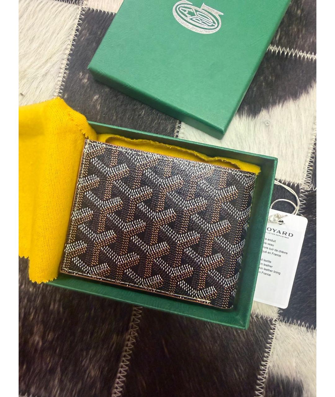 GOYARD Коричневый кошелек, фото 2