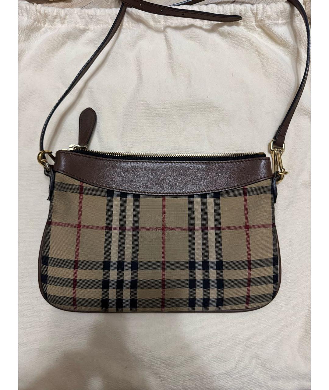 BURBERRY Коричневая сумка через плечо, фото 2
