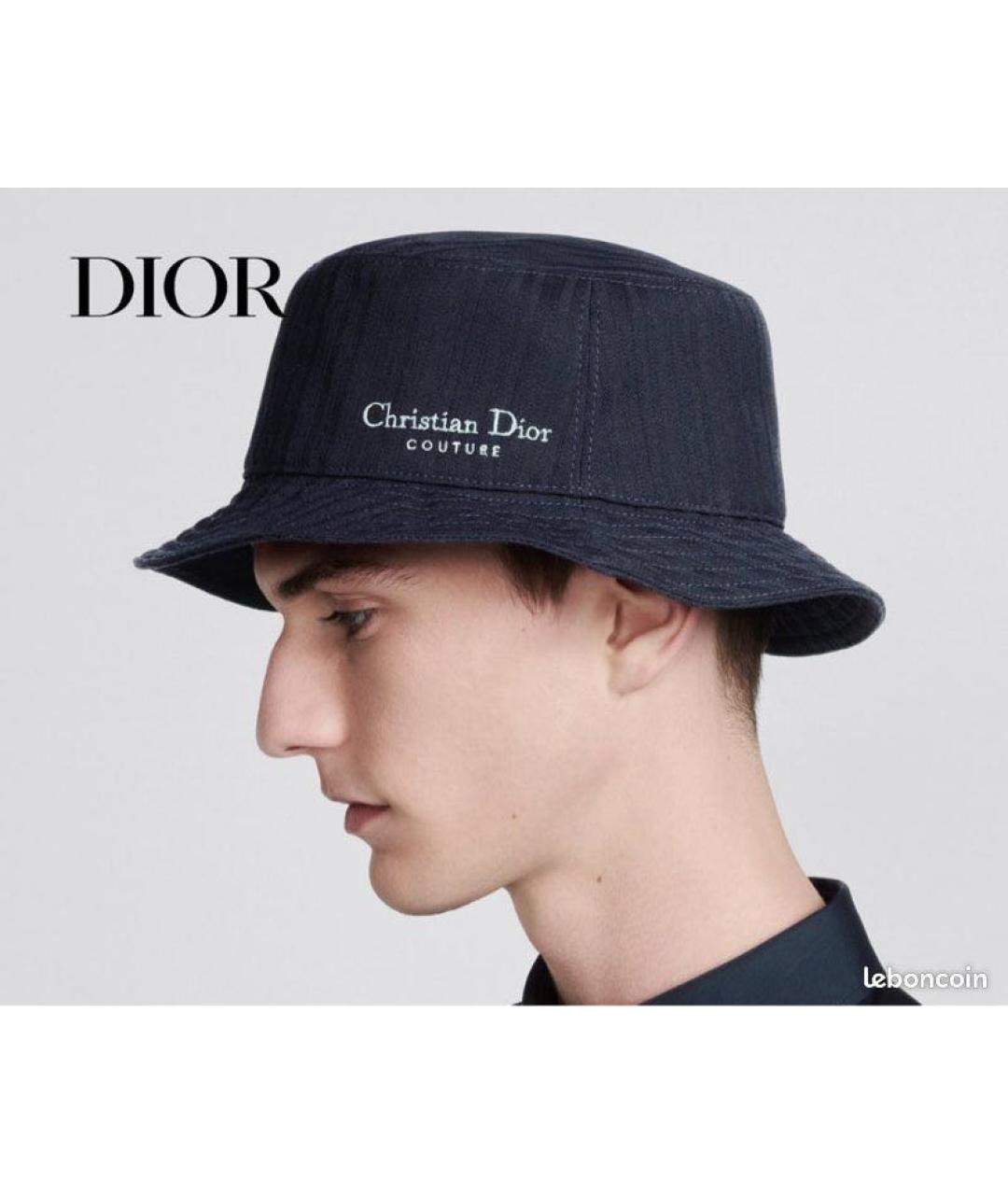CHRISTIAN DIOR Темно-синяя панама, фото 2
