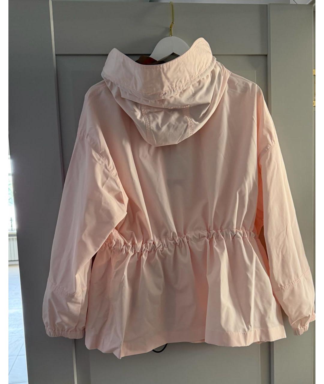 BURBERRY Розовая полиэстеровая куртка, фото 2