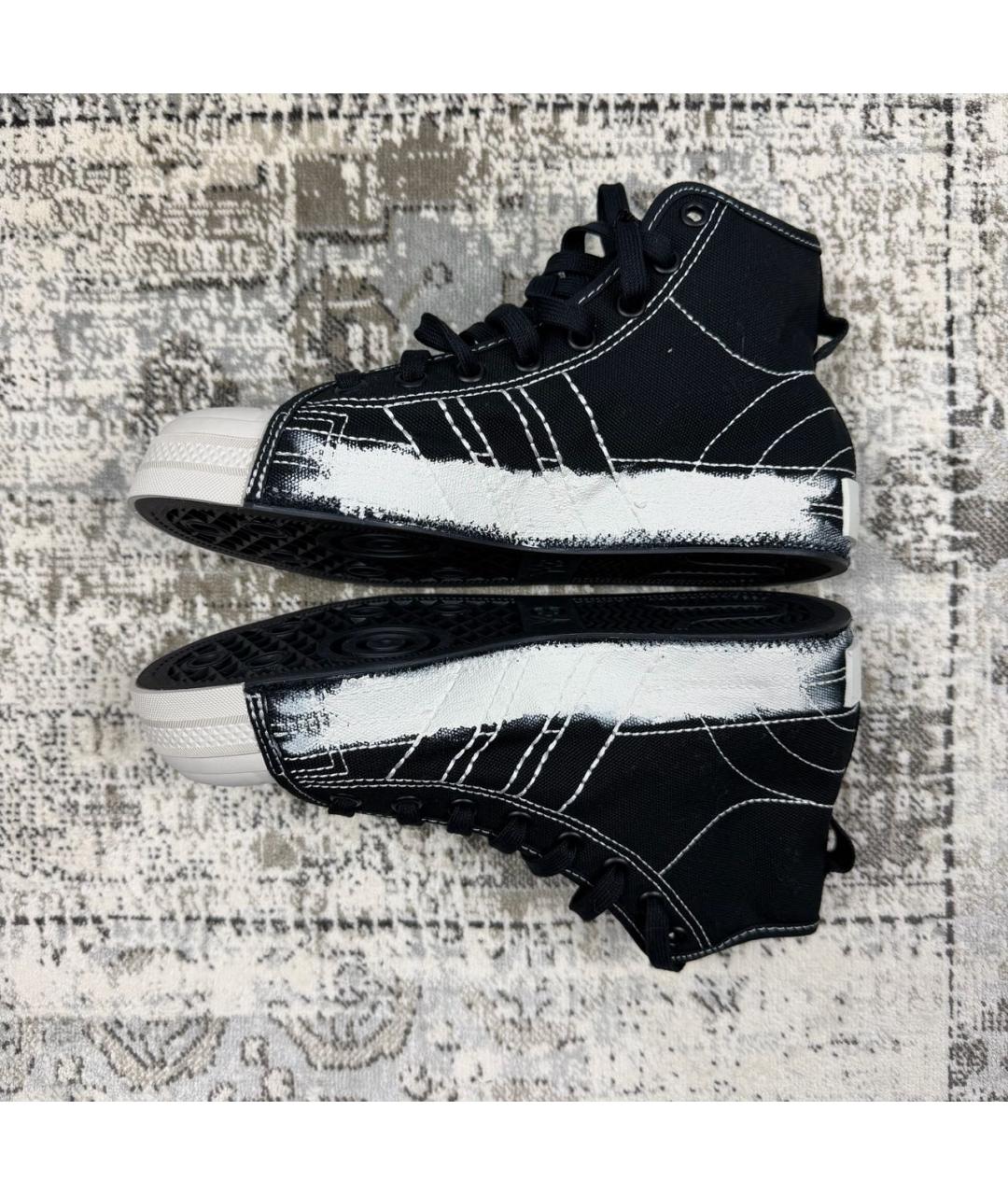 Y-3 Черные текстильные кеды, фото 5