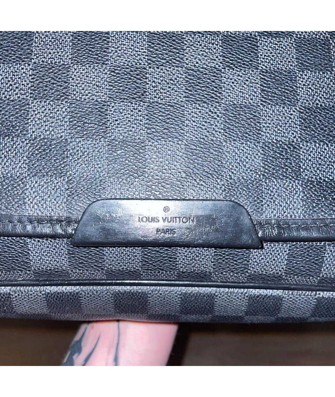 LOUIS VUITTON Черная сумка на плечо, фото 6
