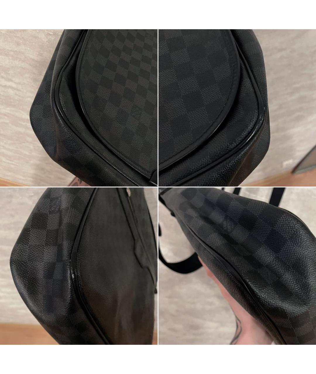 LOUIS VUITTON Черная сумка на плечо, фото 4