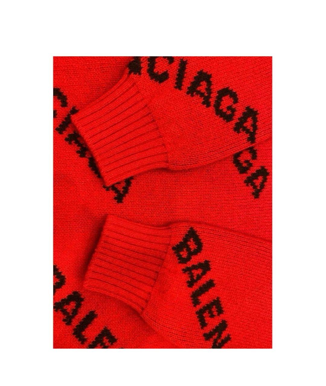 BALENCIAGA Красный шерстяной джемпер / свитер, фото 3
