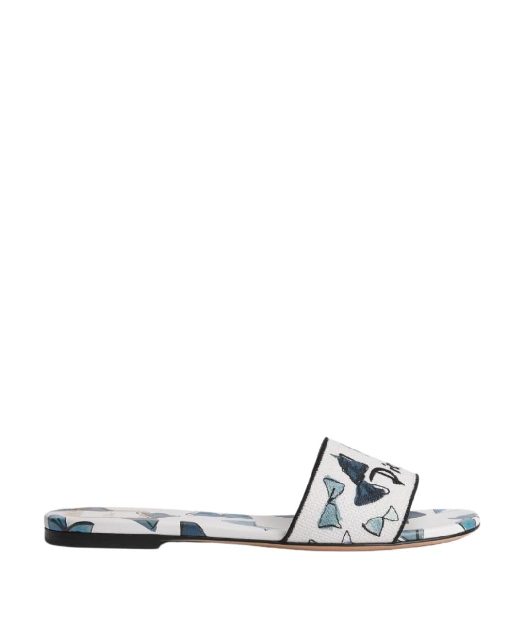 CHRISTIAN DIOR Белые мюли, фото 1