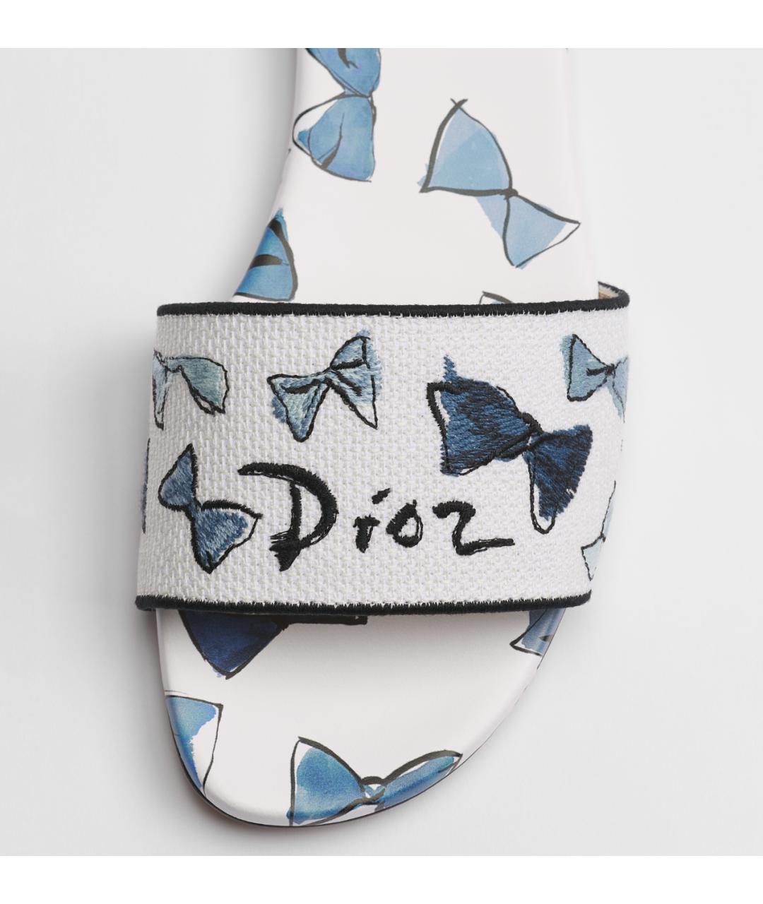 CHRISTIAN DIOR Белые мюли, фото 2