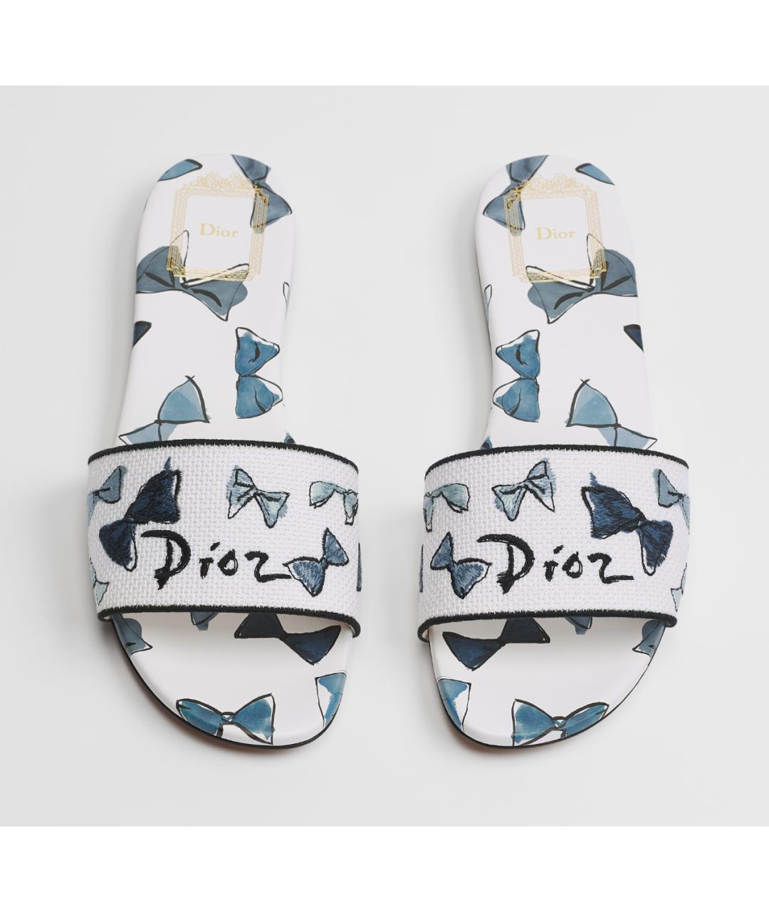 CHRISTIAN DIOR Белые мюли, фото 4