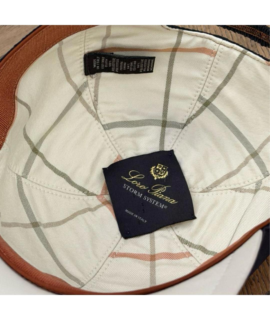 LORO PIANA Антрацитовая кепка/бейсболка, фото 4