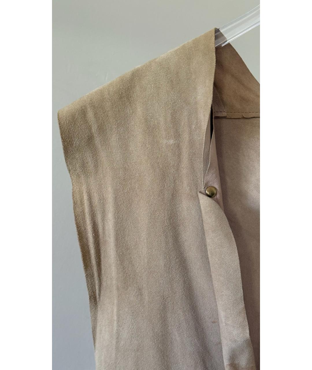ACNE STUDIOS Бежевая замшевая жилетка, фото 4