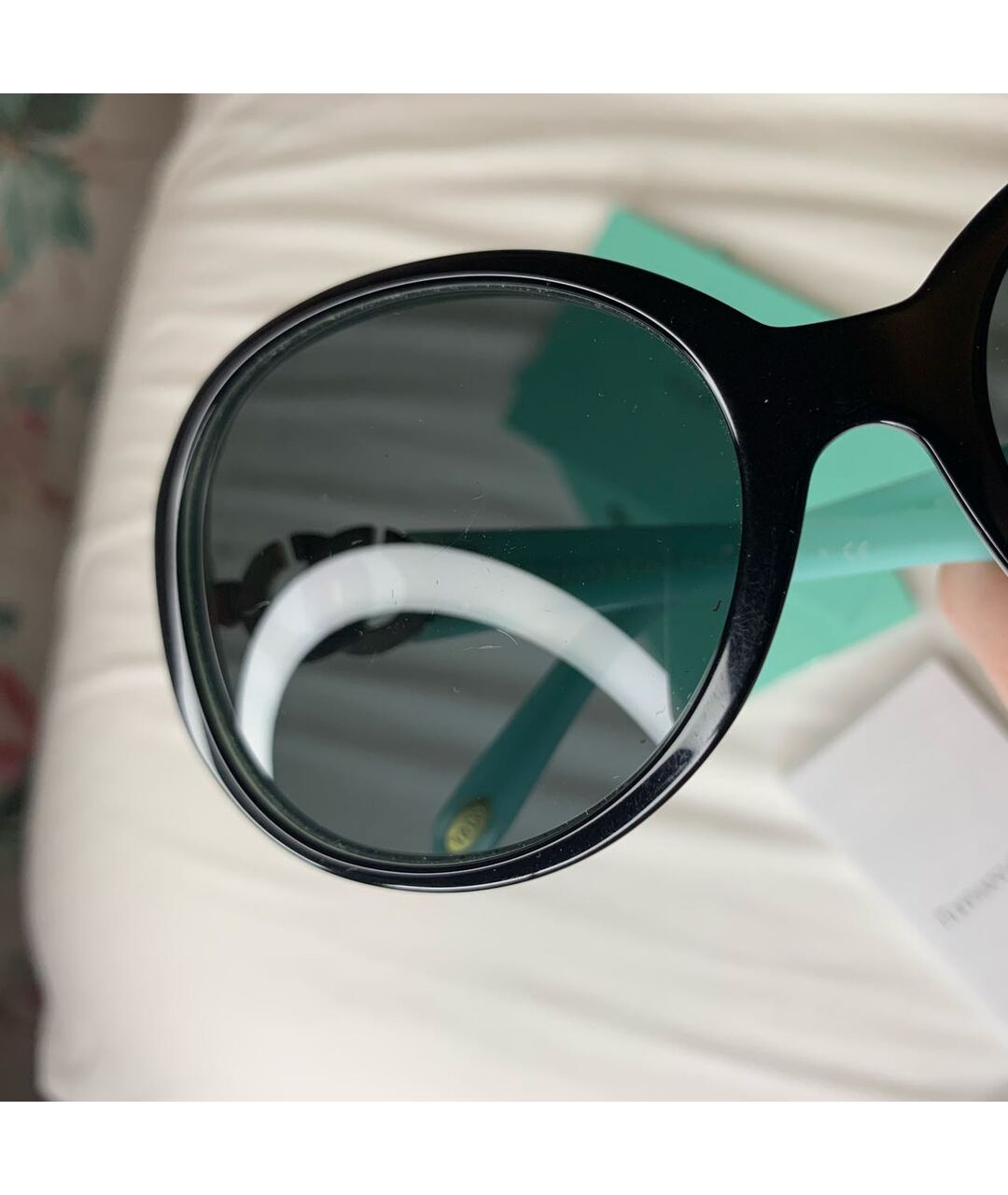 TIFFANY&CO Бирюзовые солнцезащитные очки, фото 7