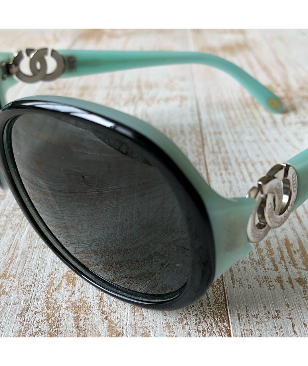 TIFFANY&CO Бирюзовые солнцезащитные очки, фото 3