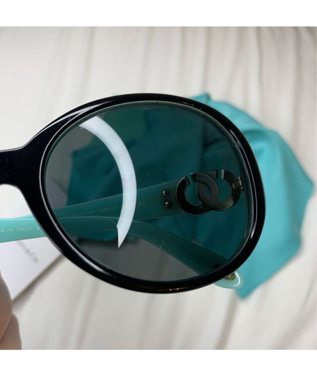 TIFFANY&CO Бирюзовые солнцезащитные очки, фото 6