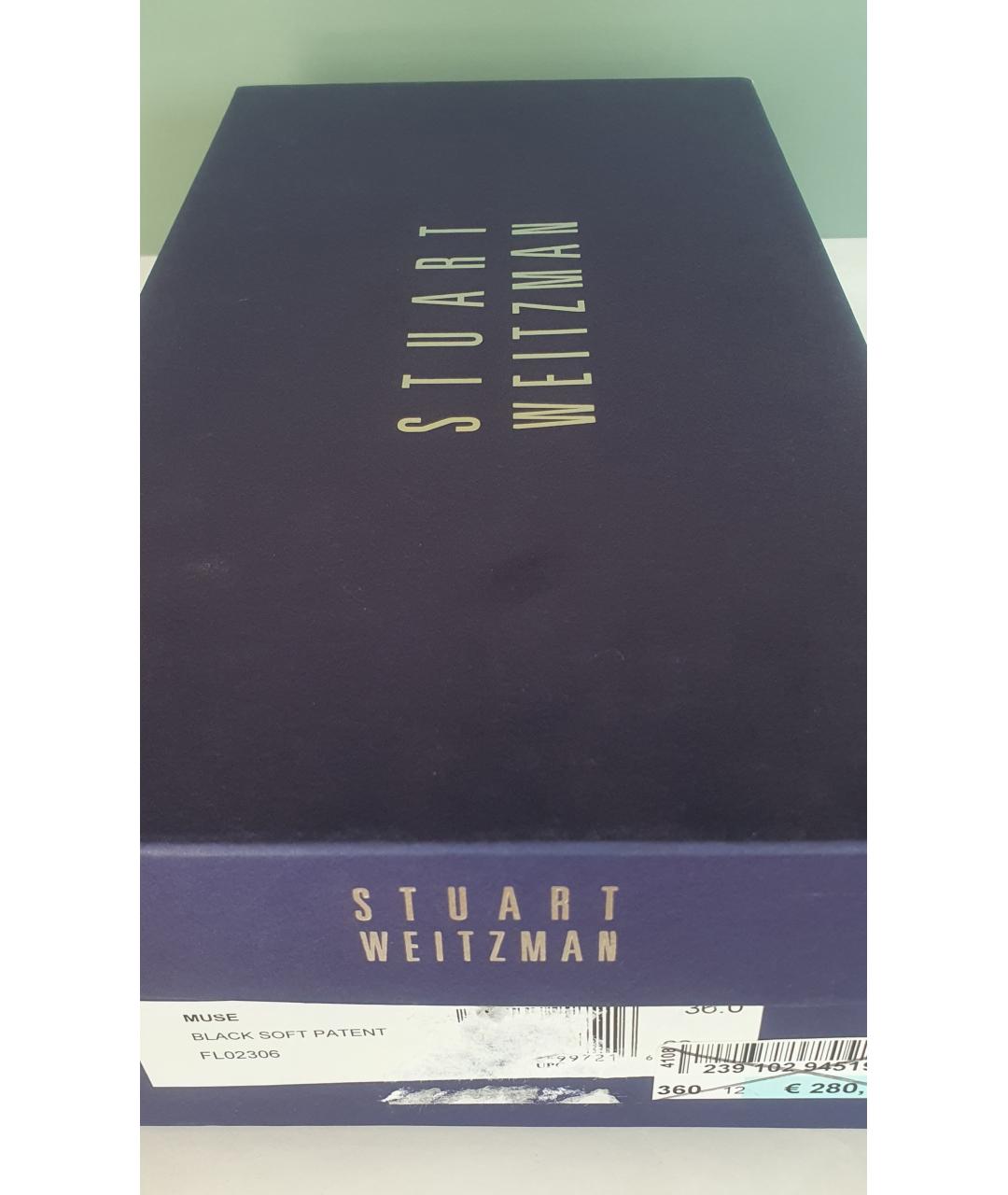 STUART WEITZMAN Черные туфли из лакированной кожи, фото 9