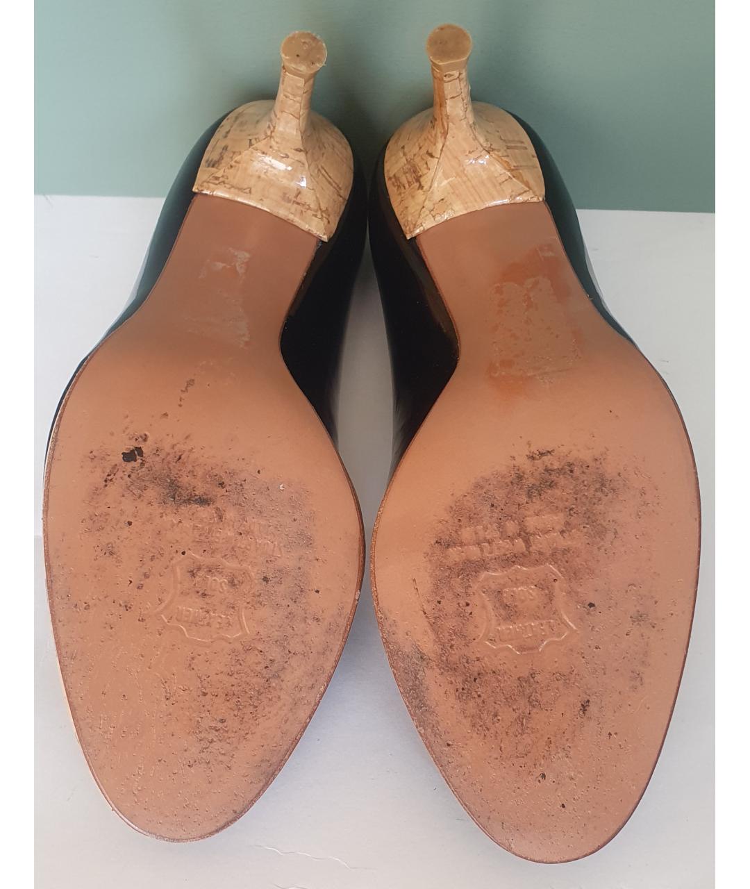 STUART WEITZMAN Черные туфли из лакированной кожи, фото 5