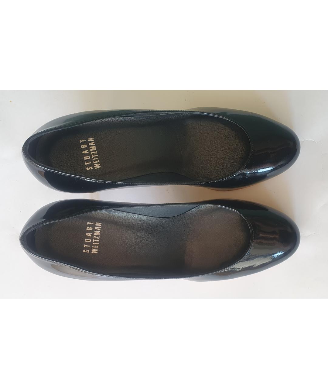 STUART WEITZMAN Черные туфли из лакированной кожи, фото 3