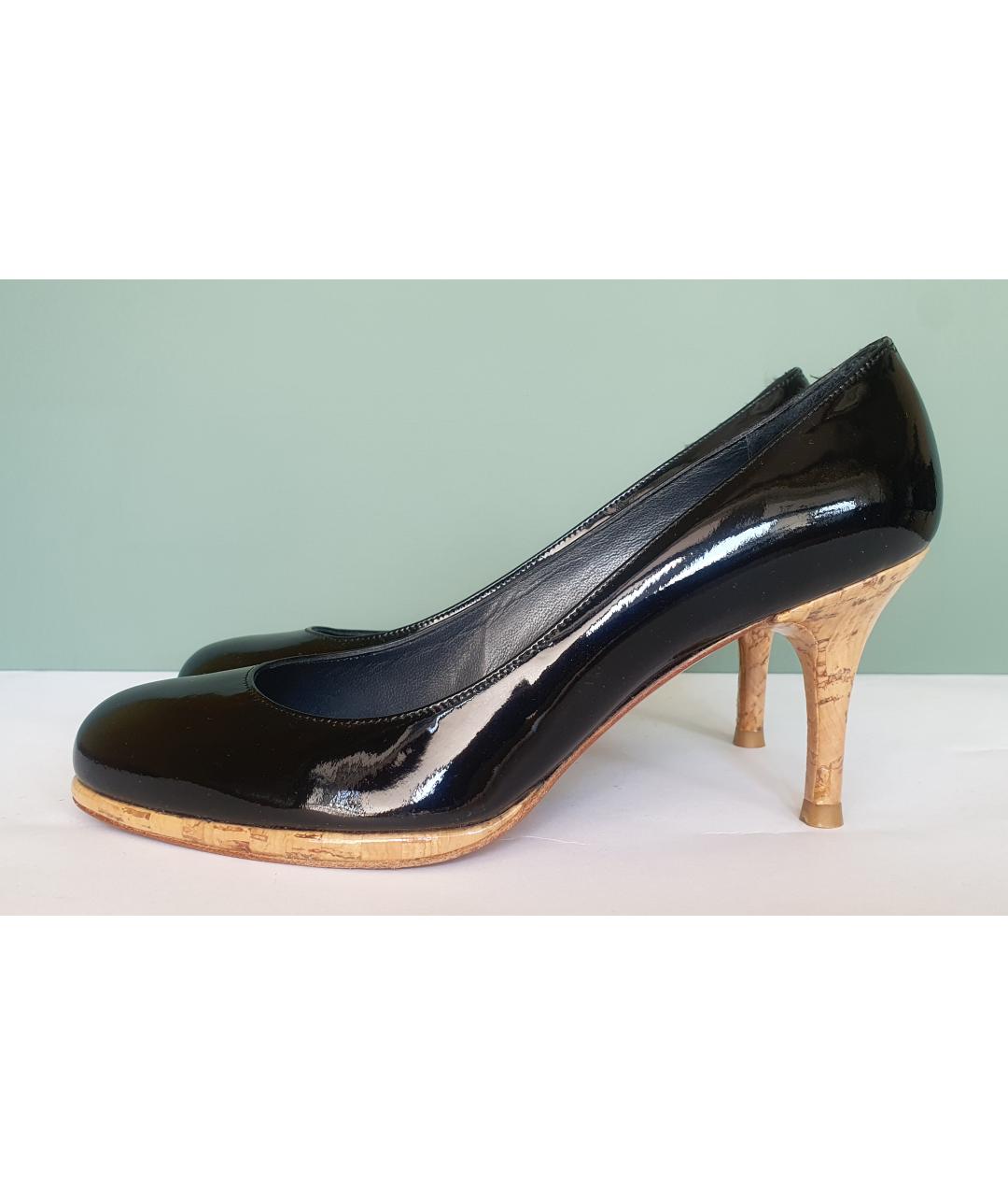 STUART WEITZMAN Черные туфли из лакированной кожи, фото 6