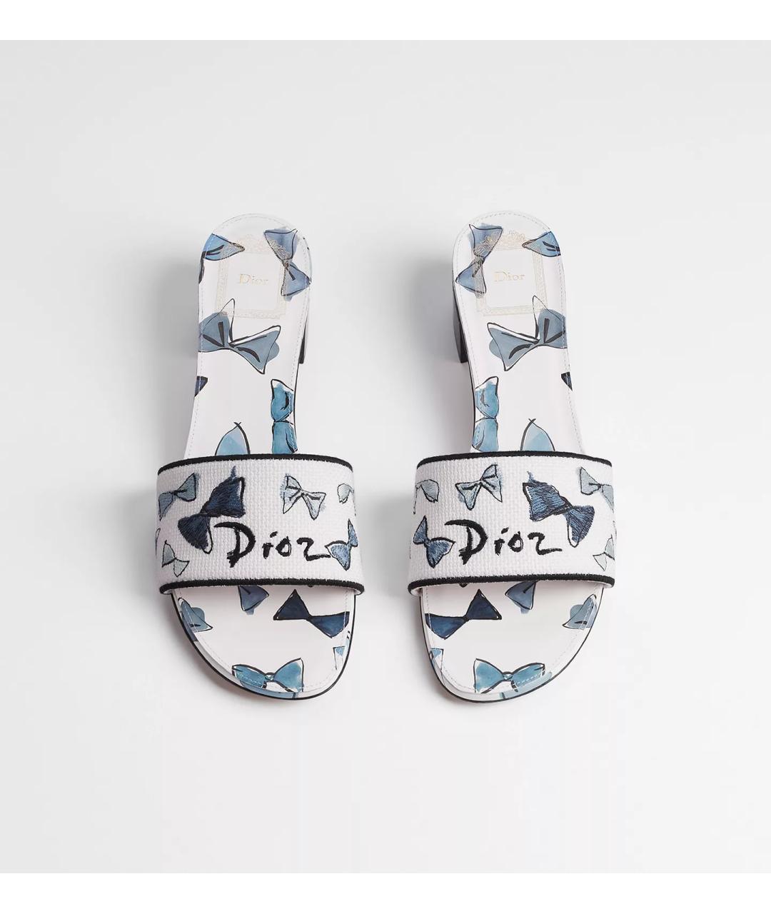 CHRISTIAN DIOR Белые мюли, фото 2