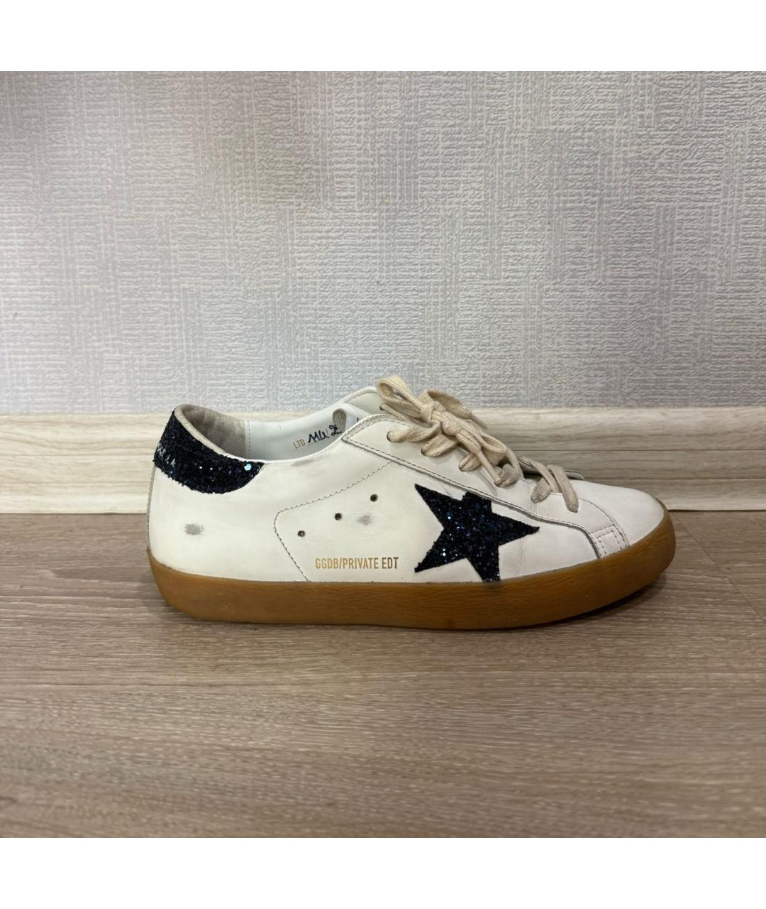 GOLDEN GOOSE DELUXE BRAND Белые кожаные кроссовки, фото 5