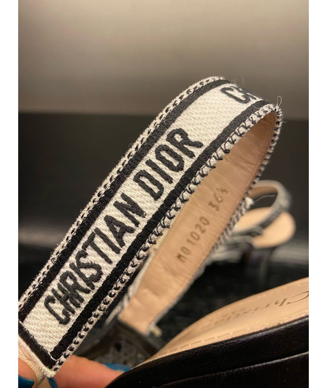 CHRISTIAN DIOR Черные текстильные туфли, фото 4