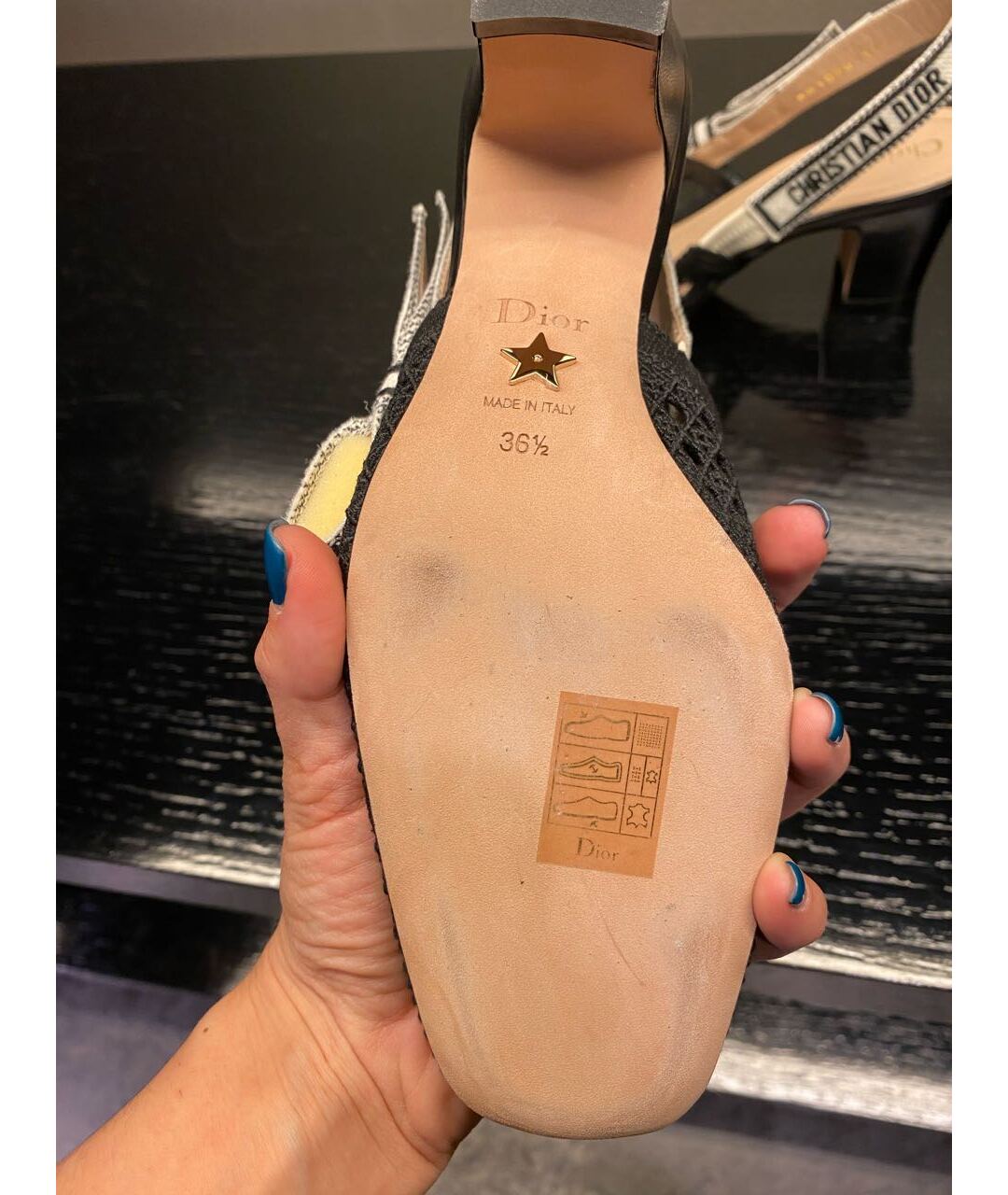 CHRISTIAN DIOR Черные текстильные туфли, фото 3