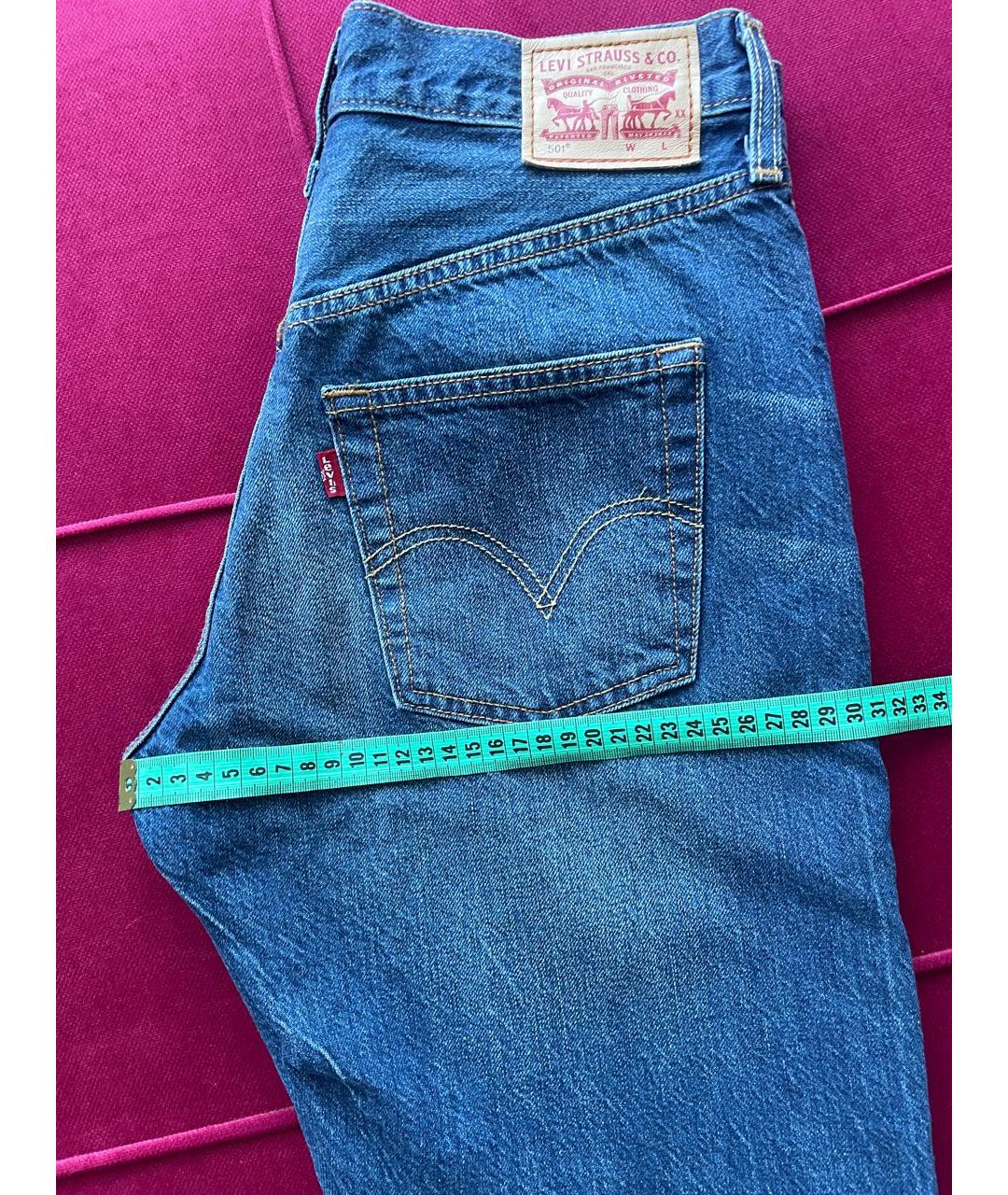 LEVI'S Синие прямые джинсы, фото 6