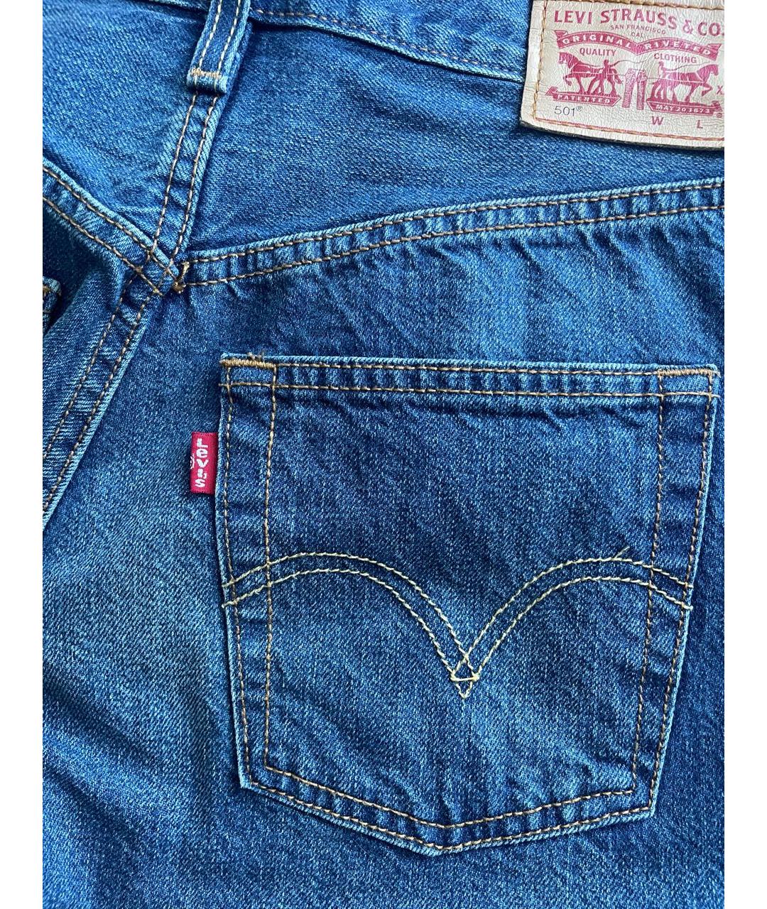 LEVI'S Синие прямые джинсы, фото 3