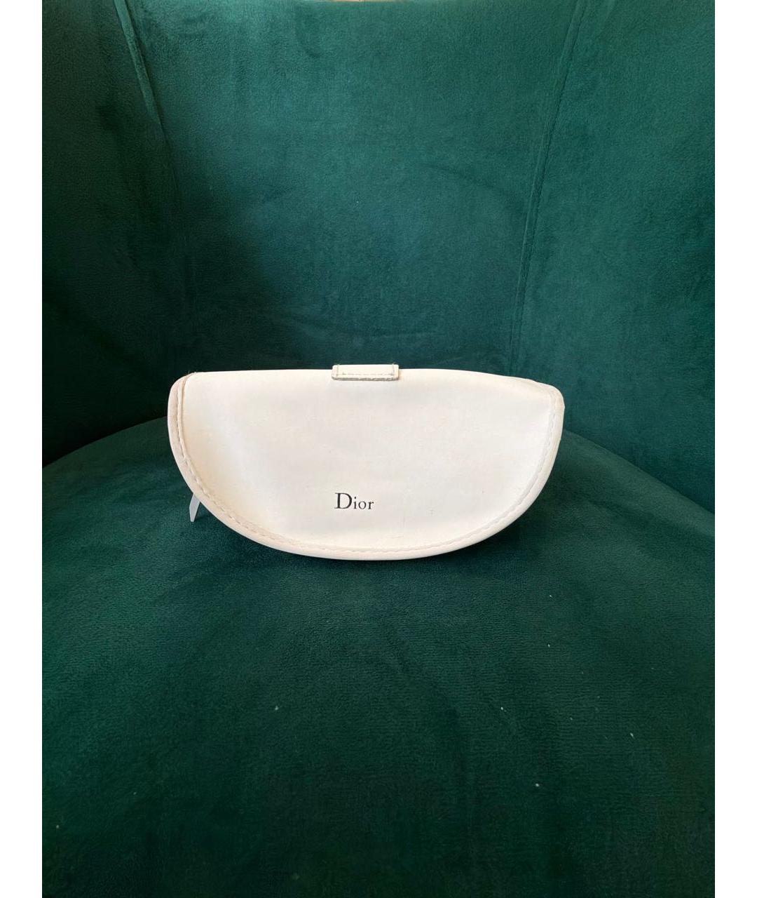 CHRISTIAN DIOR Белые пластиковые солнцезащитные очки, фото 4