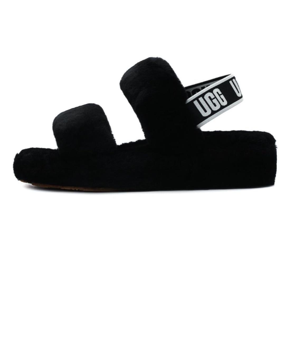 UGG AUSTRALIA Черные сандалии, фото 8