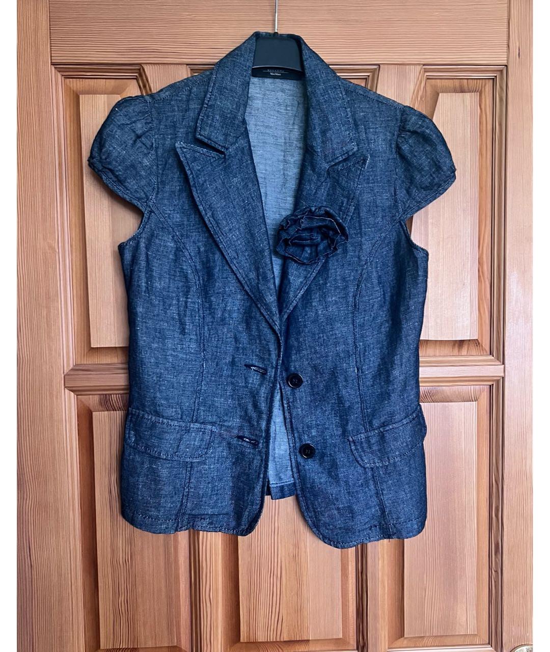 WEEKEND MAX MARA Темно-синий жилет, фото 4