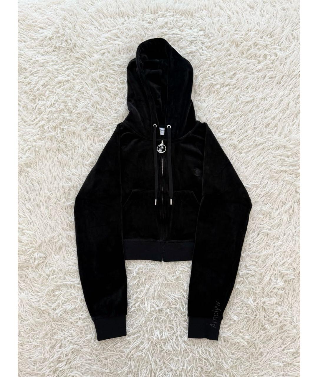 JUICY COUTURE Черный велюровый спортивные костюмы, фото 3