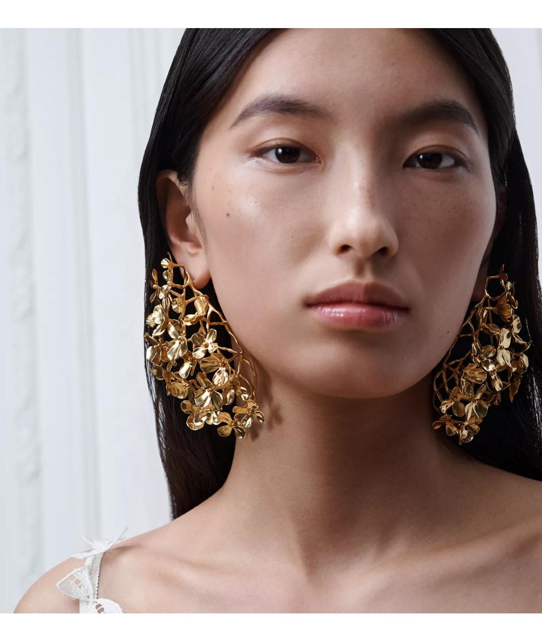 CHRISTIAN DIOR Золотые серьги, фото 2