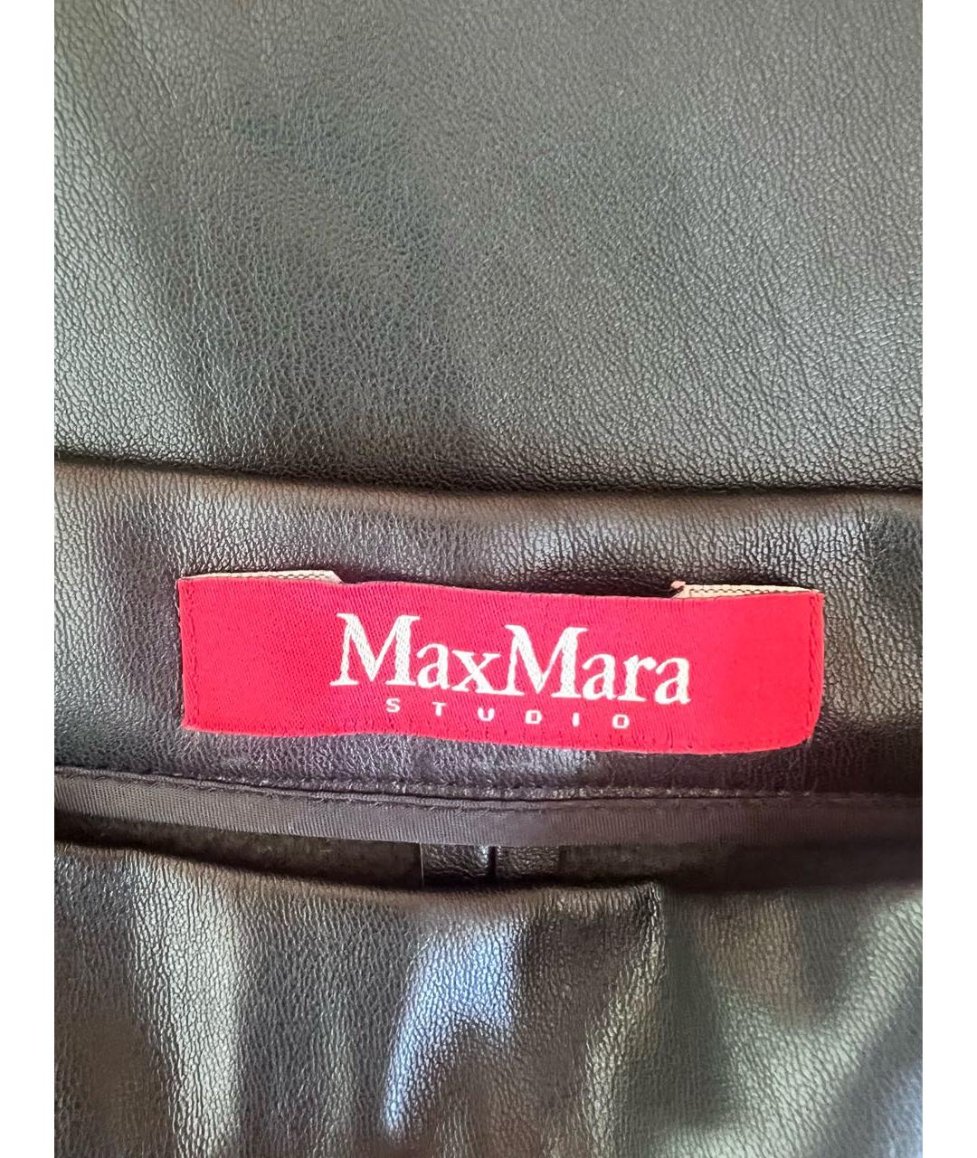 MAX MARA STUDIO Черная юбка миди, фото 3