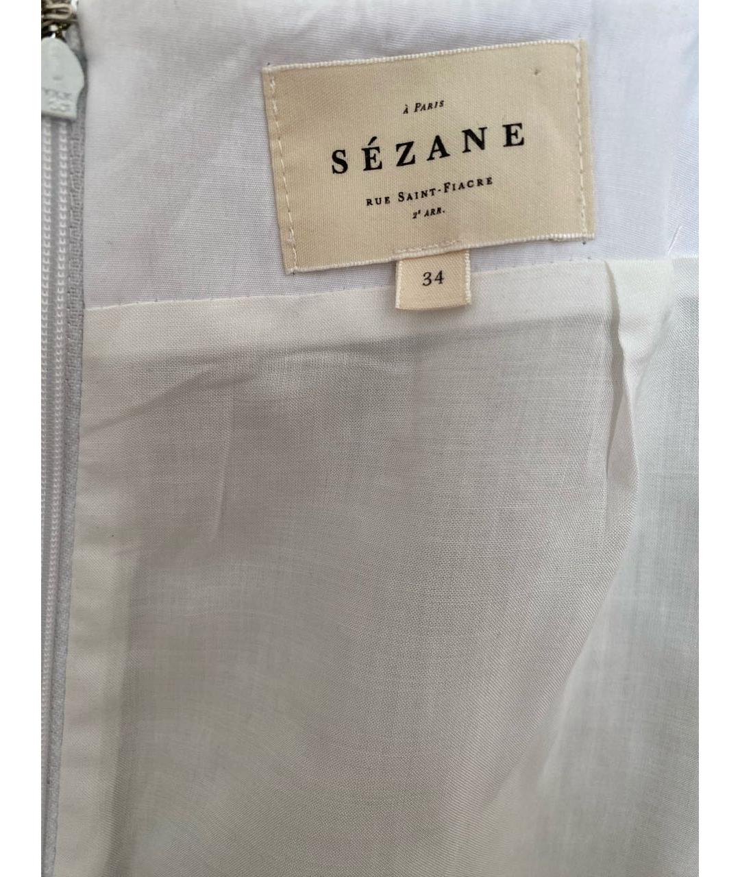 Sezane Золотая юбка мини, фото 4