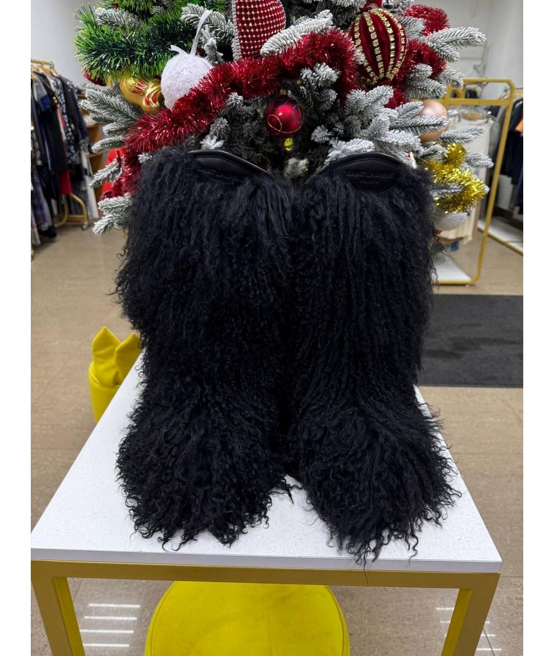 SAINT LAURENT Черные сапоги, фото 5