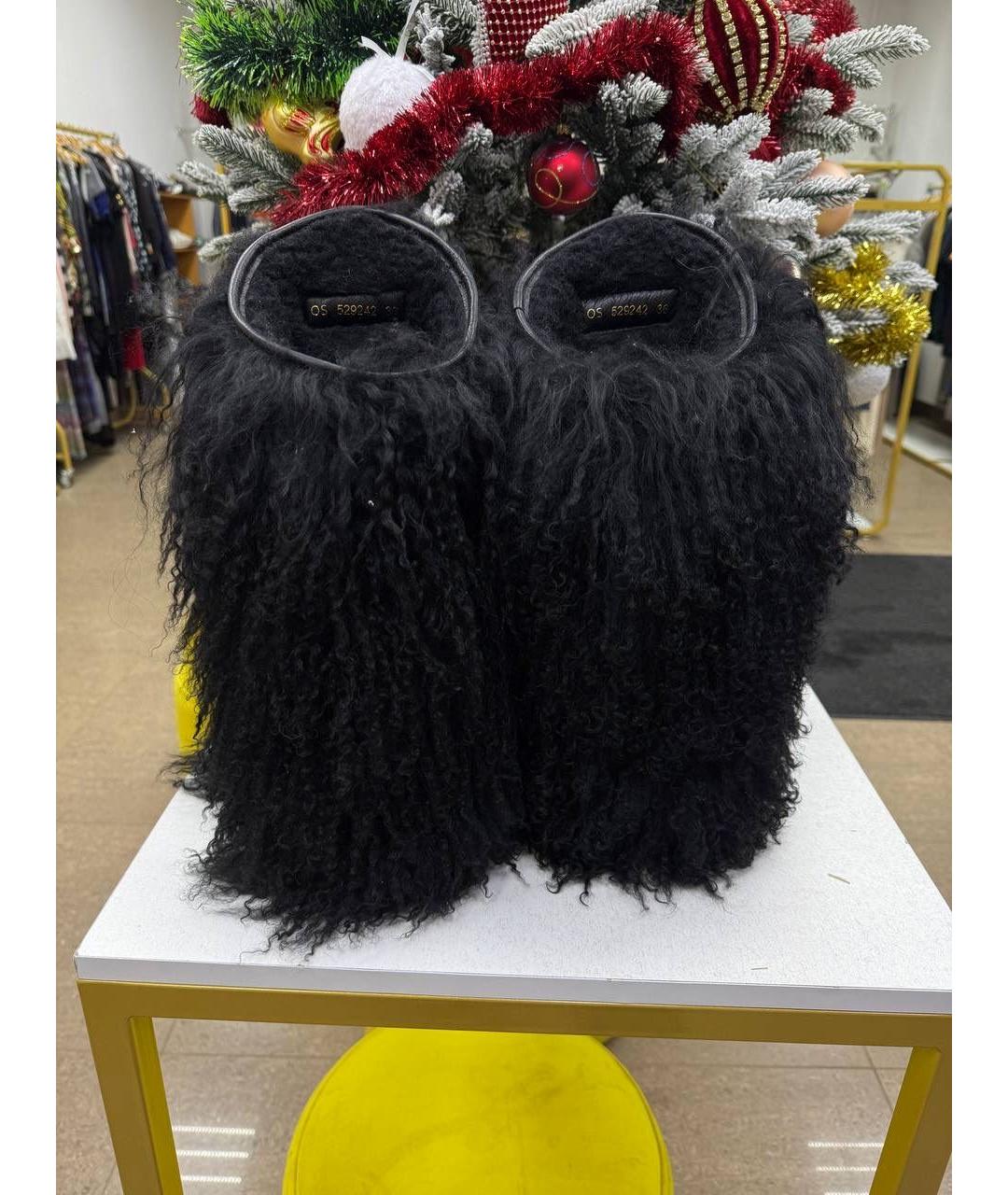 SAINT LAURENT Черные сапоги, фото 6