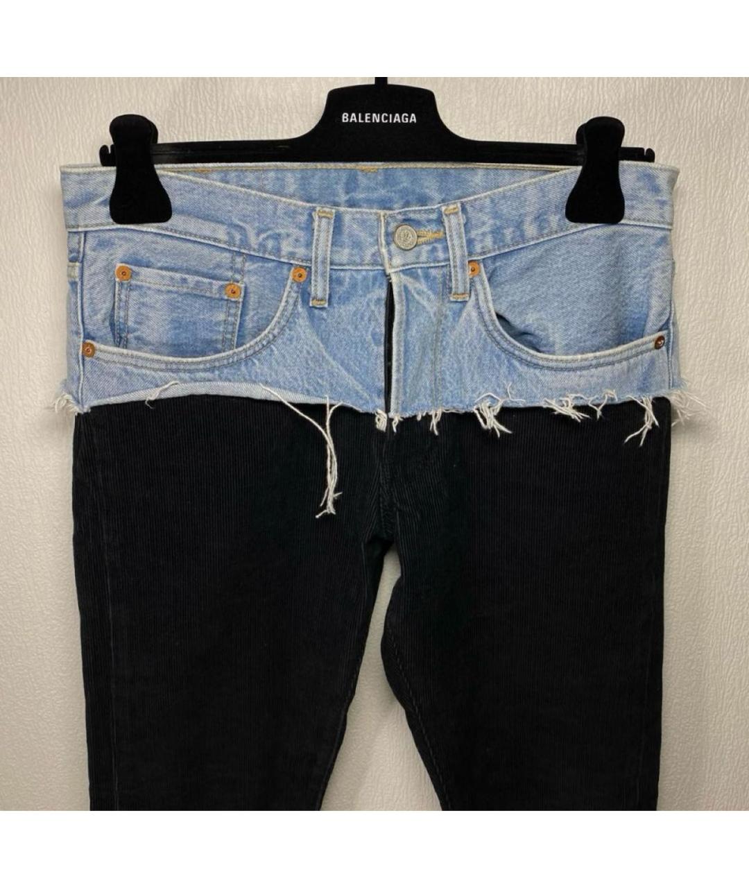 VETEMENTS Черные прямые джинсы, фото 3