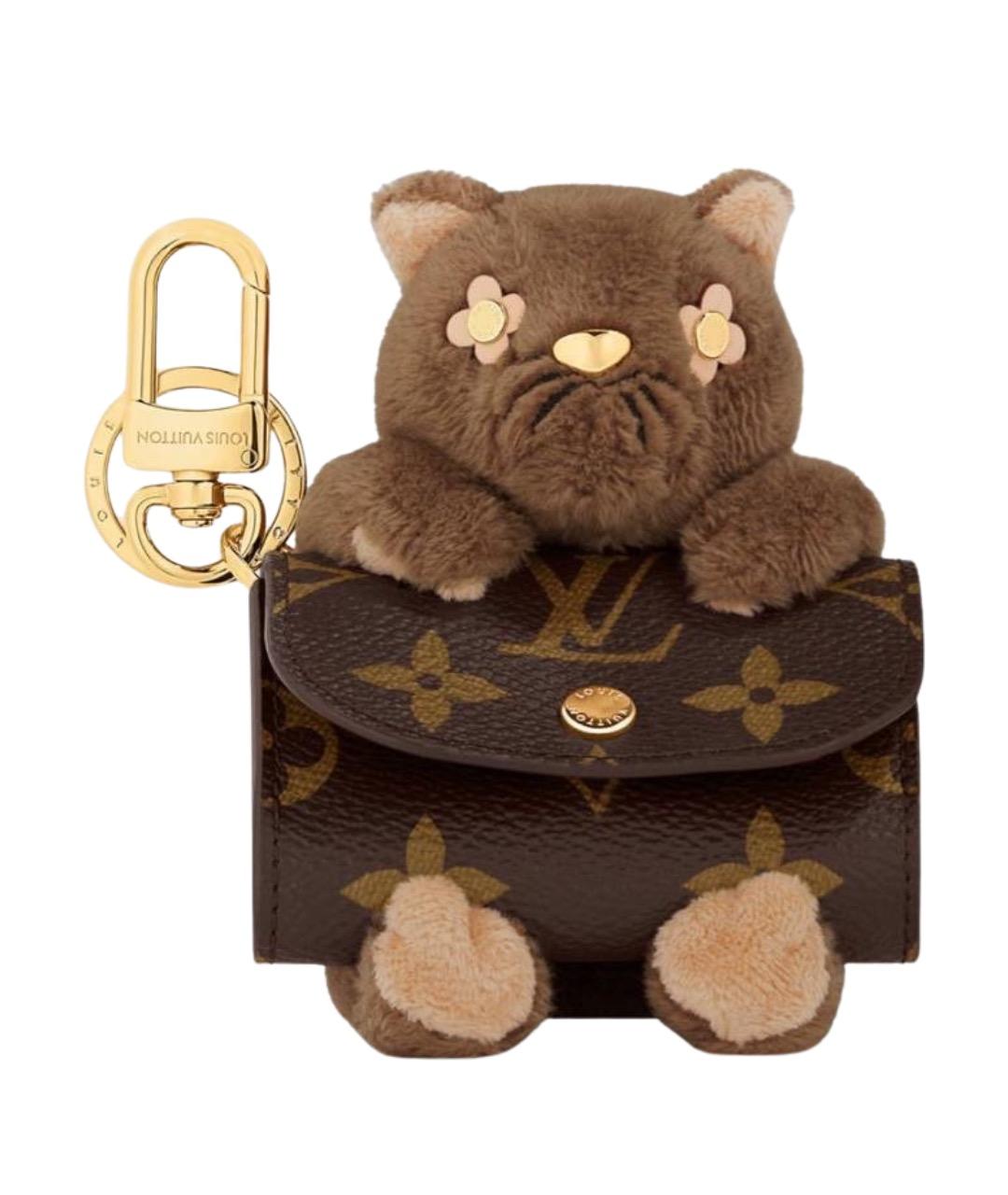 LOUIS VUITTON Коричневый брелок, фото 1