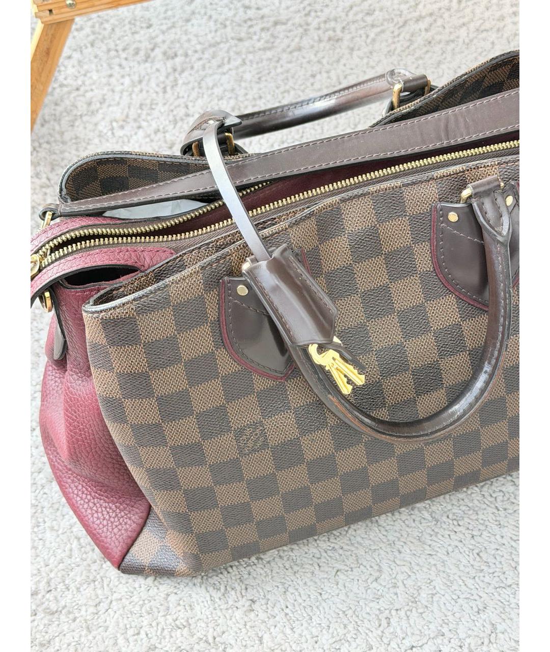 LOUIS VUITTON Коричневая сумка с короткими ручками, фото 6