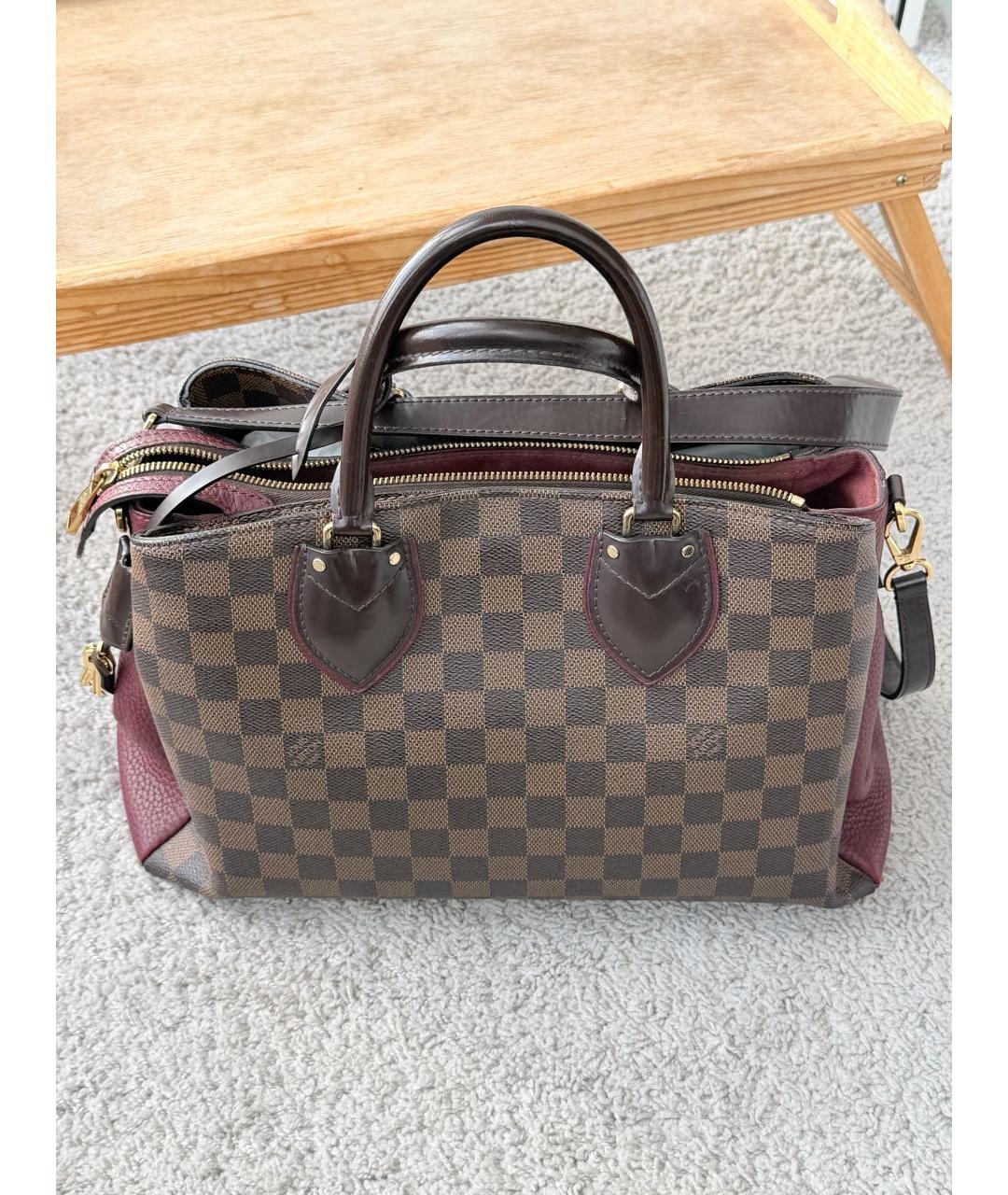 LOUIS VUITTON Коричневая сумка с короткими ручками, фото 4