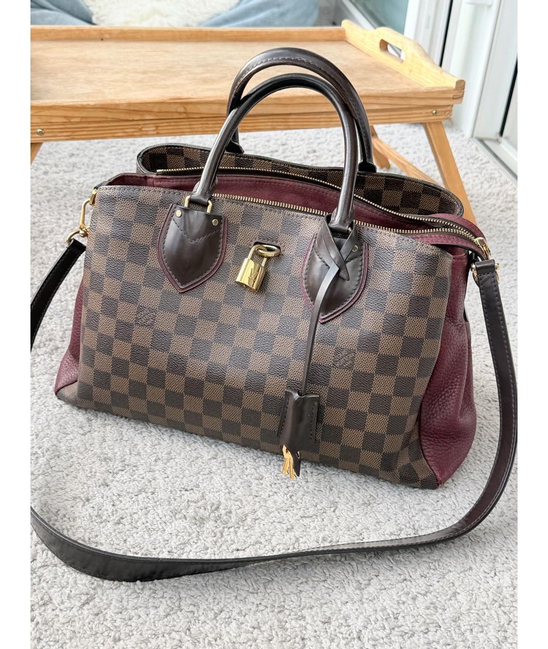 LOUIS VUITTON Коричневая сумка с короткими ручками, фото 9