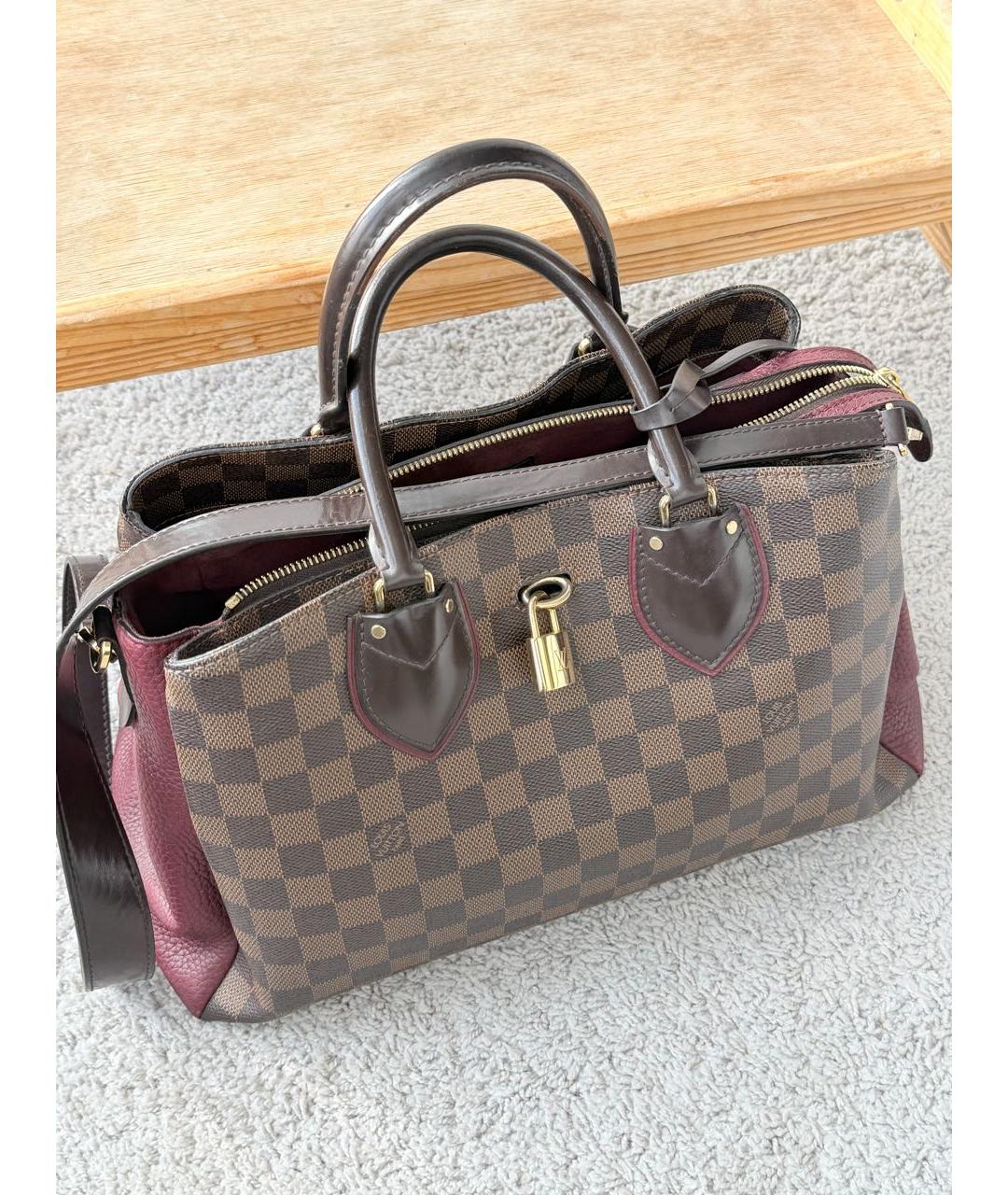 LOUIS VUITTON Коричневая сумка с короткими ручками, фото 2