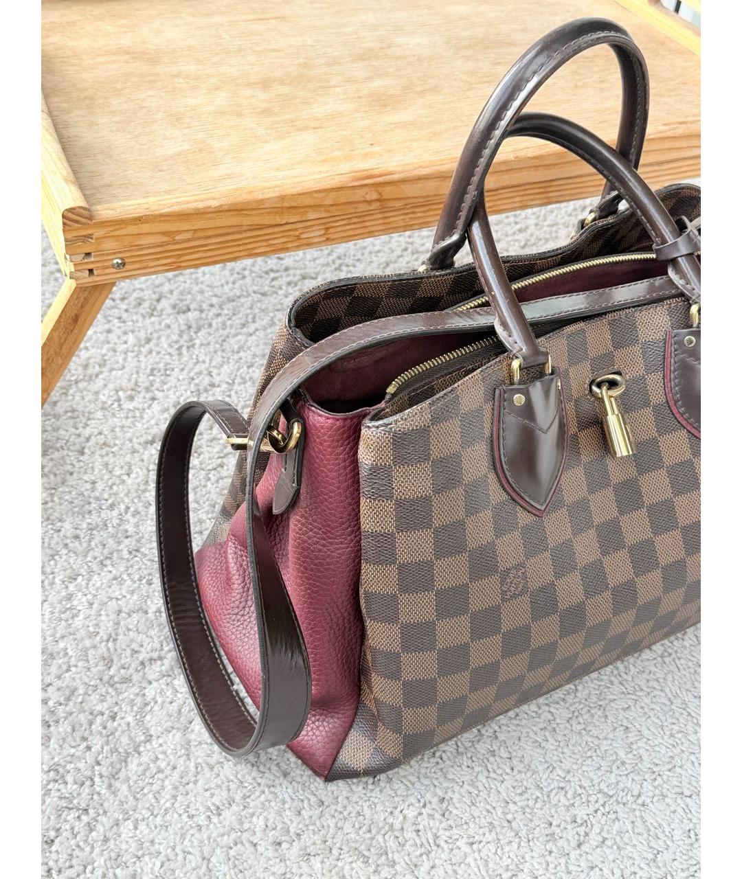 LOUIS VUITTON Коричневая сумка с короткими ручками, фото 3