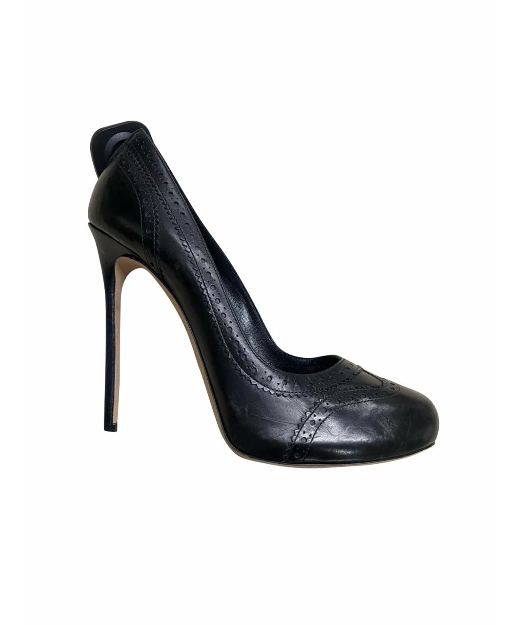 DSQUARED2 Черные кожаные туфли, фото 1