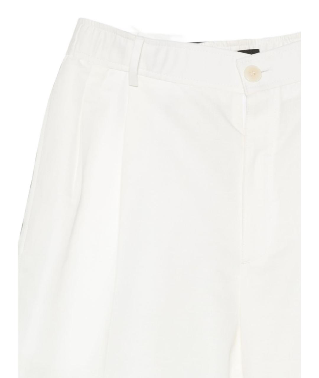 BRIONI Белые хлопковые шорты, фото 3