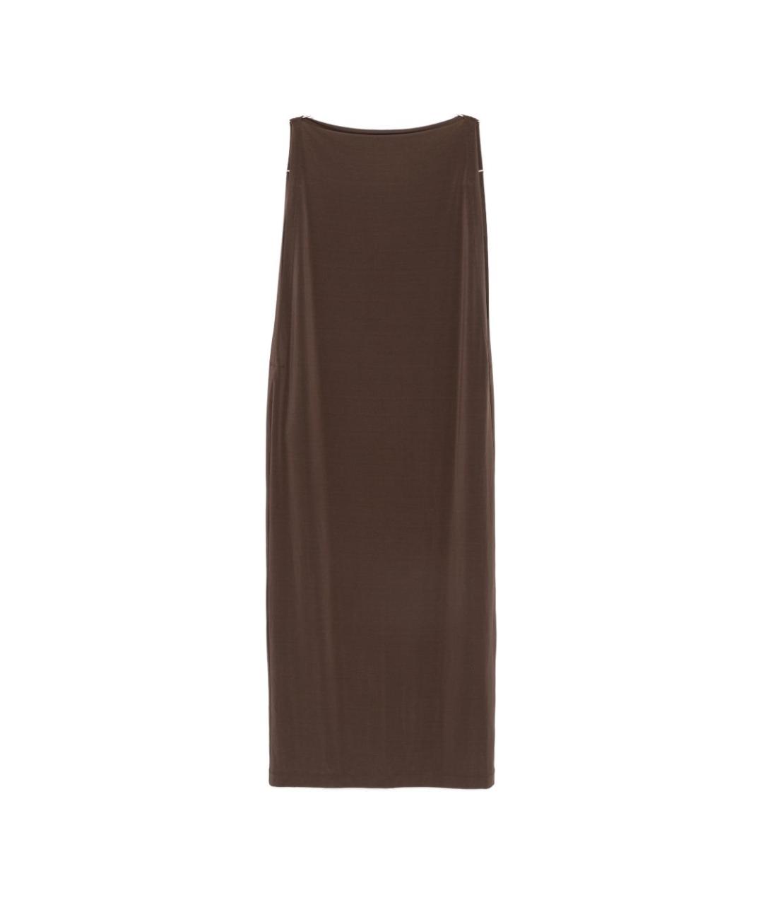 ISSEY MIYAKE Коричневое платье, фото 1