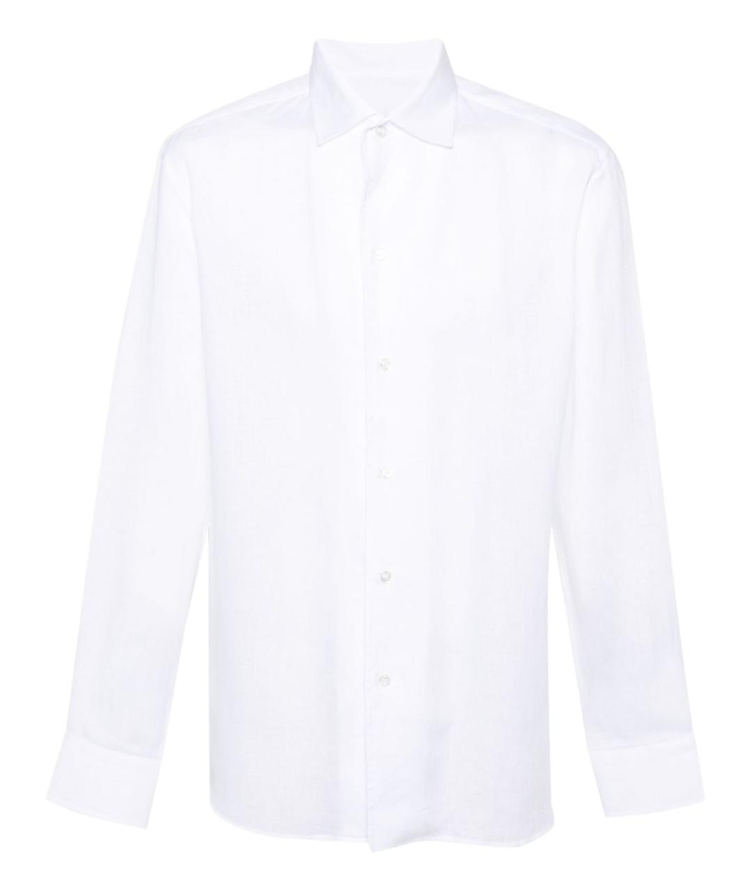 BRIONI Белая хлопковая классическая рубашка, фото 1