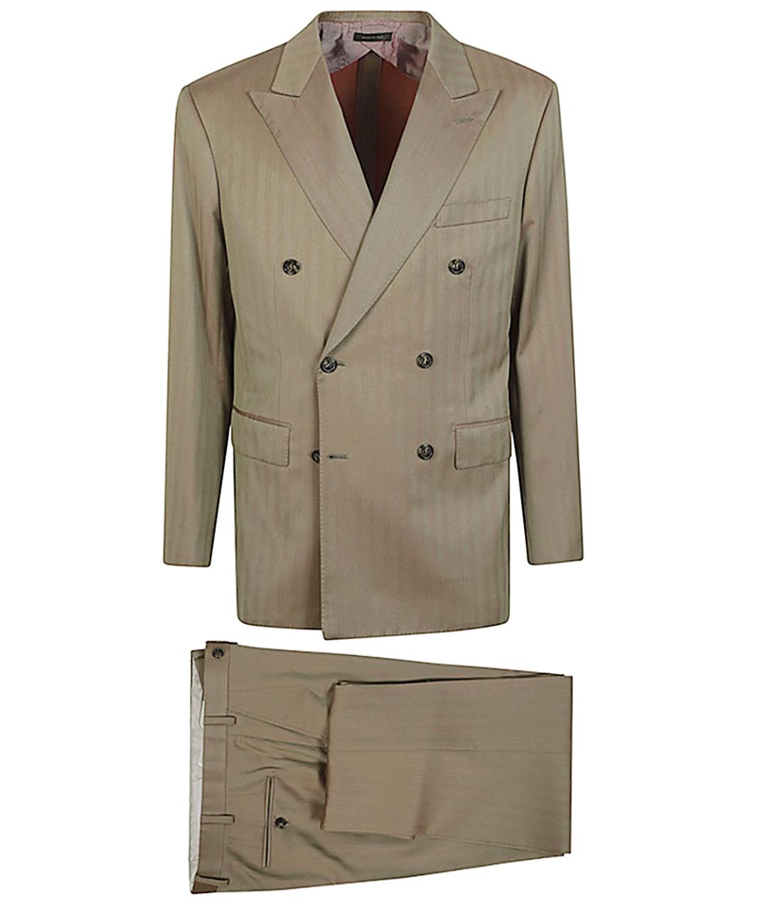BRIONI Коричневый классический костюм, фото 1